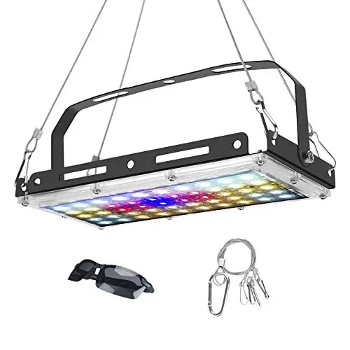 Produktbild: BOSYTRO LED Pflanzenlampe, Vollspektrum Wachstumslampen für Pflanzen 150W LED Grow Light Pflanzenlampe für Zimmerpflanzen, mit Polarisierte Brille und Kleiderbügelhaken aus Edelstahl