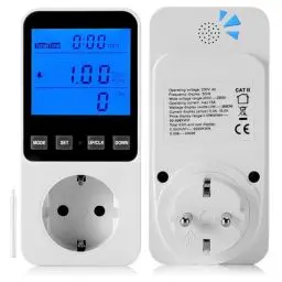 Produktbild: BOSYTRO Stromzähler für balkonkraftwerk, Stromzähler für steckdose, Strommessgerät steckdose mit 8 Überwachungsmodi Maximale Leistung 3680W/16A Und Überlastsicherung, Stromzähler zur Mini PV Anlage