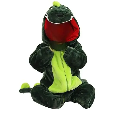 Produktbild: BOTCAM Kinder Flanell Krabbelanzug Baby Strampler Baby Schlafanzug Bordüre Drache Romper Schlafanzug Zweiteiler 92 (AG, 4-5 Years)