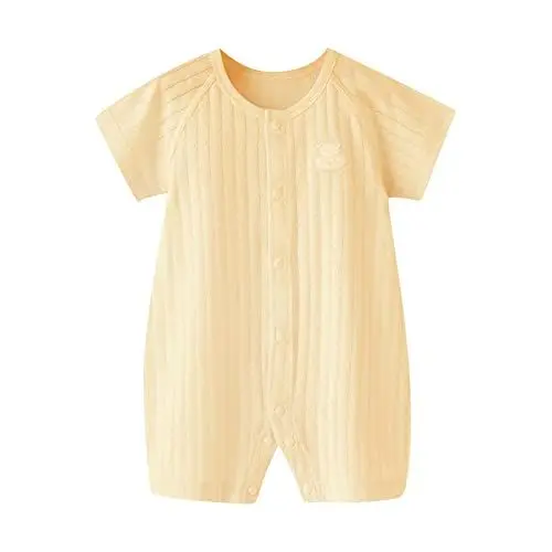 Produktbild: BOTCAM Neugeborenes Baby Mädchen Strampler Overall Outfits Kleidung Festliche Hose Baby (Yellow, 6-12 Months)