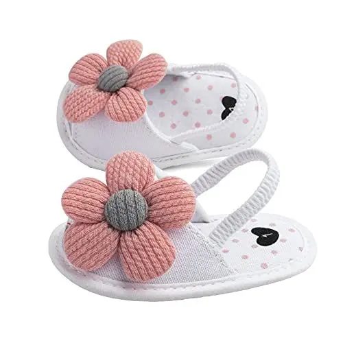 Produktbild: BOTCAM Sandalen Baby Freizeit Blume Kinder-einzige Sonne Kleinkind weiche Schuhe Baby Schuhe Jogginganzug Jungs (White, 3-13)