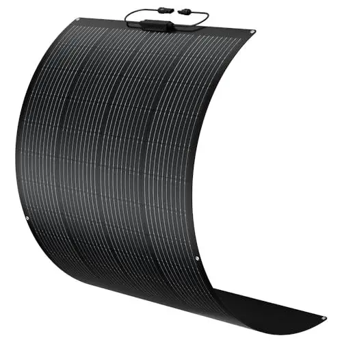 Produktbild: BougeRV 200W Flexible Solarmodule Glasfaser 10BB Hocheffizient Solarpanel Flexibel 270° IP68 Solarplatten Monokristalline für Wohnmobil Camping Auto Boot Yacht Garten Balkon 12V Batterien