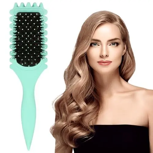 Produktbild: Bouncecurly Brush,2024 Curl Brush,Curly Hair Brush Bouncecurly Define Styling Brush,Lockenbürste,Boar Bristle Hair Brush Styling Brush for Detangling, Shaping & Defining Curls for Women Less Pulling
