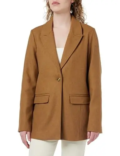 Produktbild: boundry Damen Langer Blazer aus Wollgemisch 31023822-BO02, Sand, M