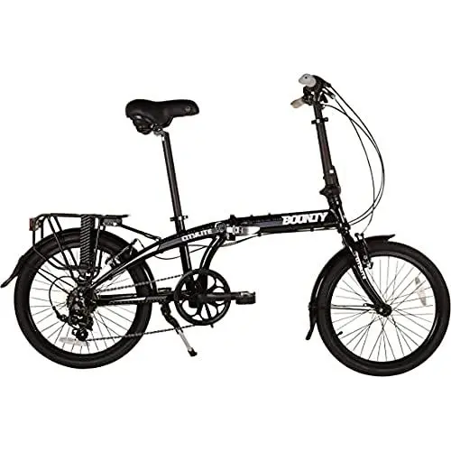 Produktbild: Bounty Citylite Faltrad | Leichter Aluminiumrahmen | 6-Gang Shimano Schaltung mit Revo Shifters | Perfekt für Pendler | Faltrad | Erwachsenenrad
