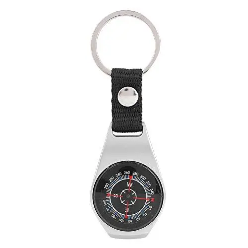 Produktbild: Boussole Randonnee, Metall-Kompass, Karabiner, Zinklegierung, professioneller Handkompass für Outdoor-Sport, Camping, Wandern