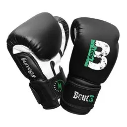 Produktbild: BOUT3® Kinder Boxhandschuhe | Kickboxen, Muay Thai Sparring, Training | Boxsack - Sandsack | Kampfsport, Punchinghandschuhe Coachinghandschuhe für Jungen, Mädchen (Schwarz, 4 Oz (4-6 Jahre))