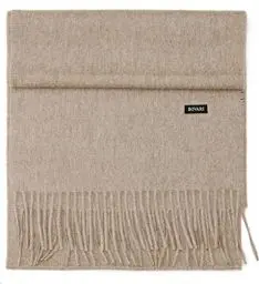 Produktbild: Bovari Kaschmir Schal Damen – 100% Kaschmir/Cashmere – Premium Qualität – 180 x 31 cm - viele Farben (Taupe)
