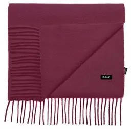 Produktbild: Bovari Kaschmir Schal Damen – 100% Kaschmir/Cashmere – Premium Qualität – 180 x 31 cm - viele Farben (Wein-Rot)