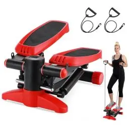 Produktbild: BOWEICORE Stepper, Stepper für Zuhause, Home Stepper & Mini Ellipsentrainer mit Multifunktions LCD Display, Power Ropes, 2 in 1 Trainingsgerät bis 150kg | Bein/Arm Trainer, Home Fitness Exercise