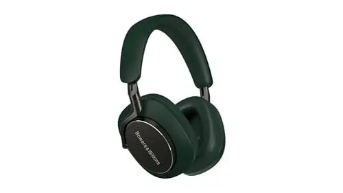Produktbild: Bowers & Wilkins PX8 Flaggschiff-Over-Ear-Kopfhörer mit Geräuschunterdrückung, kabellos, Bluetooth 5.0 und Schnellladung, 30 Stunden hochauflösende Wiedergabe und integriertes Mikrofon - Waldgrün