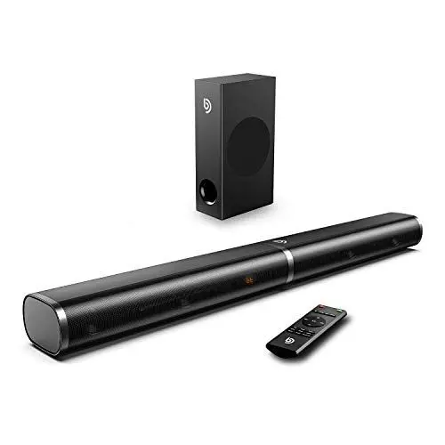 Produktbild: BOWMAKER TECH Soundbar mit Subwoofer 2.1 Kanal, 190W Soundbar für TV Gerät, Bluetooth 5.0, Einstellbarer Bass und DSP-Technologie (mit HDMI ARC, USB, Optisch, AUX und Bluetooth) für Heimkino