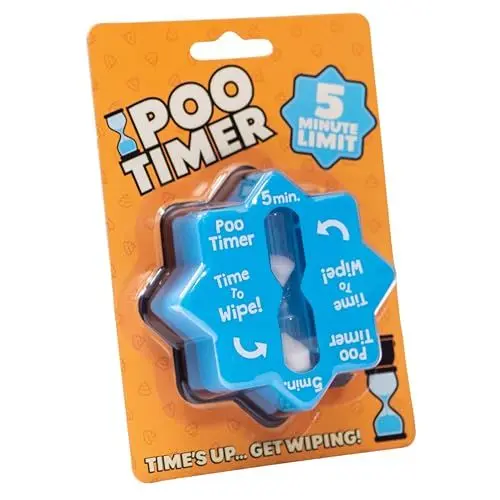 Produktbild: Boxer Gifts - Lustige Toiletten-Timer Uhr Ehemann, Papa & Männer | 5-Minuten Sanduhr fürs WC Toilette | Herren WC-Zeituhr | Perfektes Last-Minute Geschenk