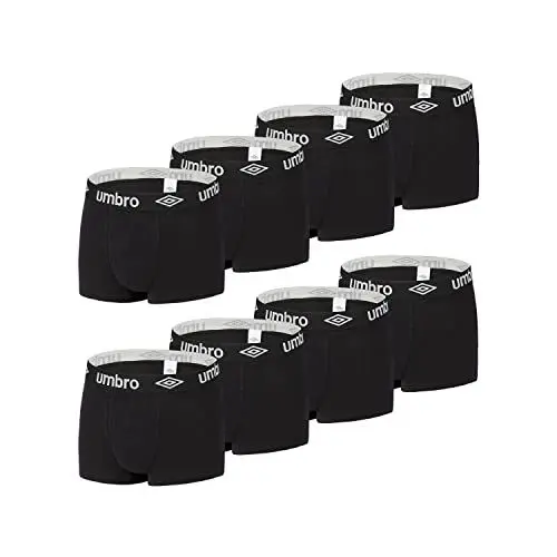 Produktbild: Boxershorts Herren 100% Baumwolle, Unterhosen Männer, Angenehm (8er Pack), Schwarz, L