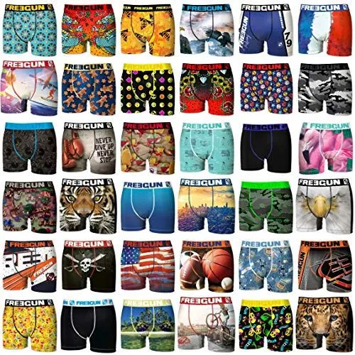 Produktbild: Boxershorts Herren Pack Surprise, Unterhosen Männer, Zufälliges Muster, Bewegungsfreiheit (5er Pack), Mehrfarbig, XL