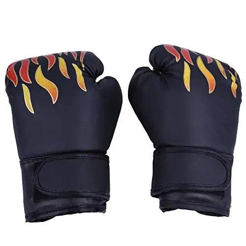 Produktbild: Boxhandschuhe, Muay Thai Kickboxen Sparring Handschuhe für Kampfsport Grappling Training Kinder Boxhandschuhe Kinder Boxhandschuhe Boxsack Punchinghandschuhe (Black)