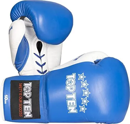 Produktbild: TOP TEN Boxhandschuhe „Pro“ - 10 oz, blau-Weiss