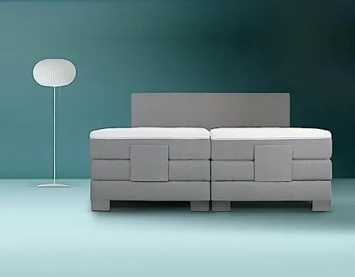 Produktbild: Boxspringbett ROM II elektrisch verstellbar 180x200 Härtegrad H2 H3 Boxspringbett mit Motor 180 x 200 cm 7-Zonen Tonnentaschenfederkern und Topper