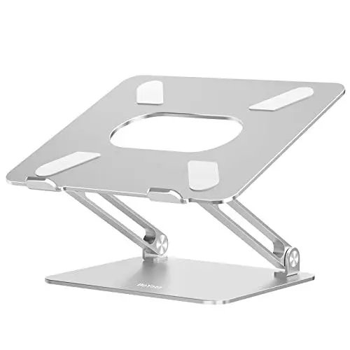 Produktbild: BoYata Laptop Ständer, Aluminium Höhenverstellbarer Belüfteter Laptophalter, Notebook Stand Kompatibel für Laptop (10-17 Zoll) MacBook, Dell, HP, Samsung, Acer
