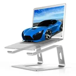 Produktbild: BoYata Laptop Ständer, Ergonomisch Aluminium Notebook Ständer, Tragbarer Belüfteter Laptop Halterung, Laptopständer Kompatibel mit MacBook, Dell, HP, Samsung, Acer, Allen 10