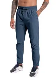 Produktbild: Boyzn Herren Wanderhose Atmungsaktive Jogginghose für Herren Schnelltrocknend Wasserdicht Outdoorhose UPF 50+ Trekkinghose Leichte Sportshose Trainingshose Laufhose mit Reißverschlusstaschen Navy-XL