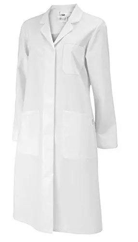 Produktbild: BP 1699-130-21-46n Mantel für Frauen, Langarm, Kragen mit Aufschlag, 205,00 g/m² Reine Baumwolle, weiß, 46n