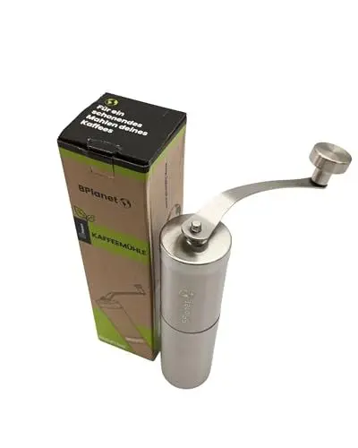 Produktbild: BPlanet Kaffeemühle manuell mit Kegelmahlwerk | Kaffeemühle händisch - Coffee Grinder aus Edelstahl