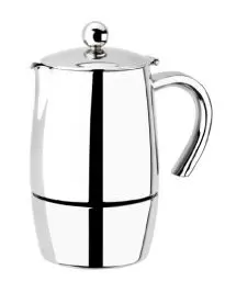 Produktbild: BRA Magna 170433 Italienische Kaffeemaschine, 4 Tassen, Edelstahl, grau, 4 tazas