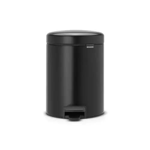 Produktbild: Brabantia 112928 Treteimer mit Inneneimer aus Kunststoff,stahl,Matt Schwarz,5 Liter