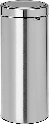 Produktbild: Brabantia 115462 Touch Bin New mit herausnehmbaren Kunststoffeinsatz, 30 L, Edelstahl, matt steel fingerprint proof, 32.8 x 32.8 cm