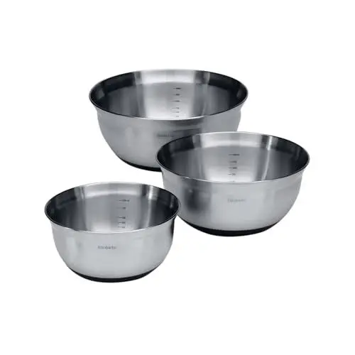 Produktbild: Brabantia 363900 Rührschüssel Paket (1,0 & 1,6 & 3,0 L), Silber