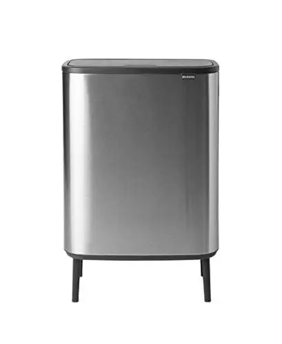 Produktbild: Brabantia Bo Touch Abfalleimer Hi Recycling 2 x 30L, Stahl matt gegen Fingerabdrücke