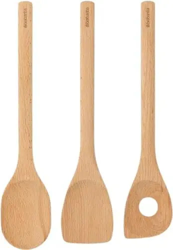 Produktbild: Brabantia Küchenhelfer Küchenutensilien-Set aus Holz