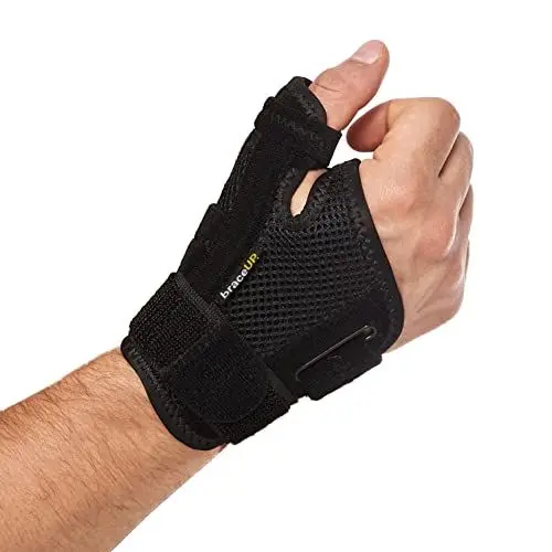 Produktbild: BraceUP Daumenschiene, Stützung, Bandage mit Schienen für Arthritis, Karpaltunnel und Verstauchungen