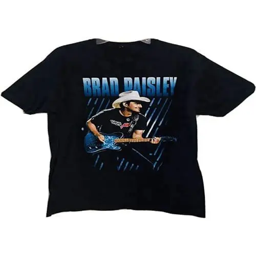 Produktbild: Brad Paisley 2014 Country Nation Tour T-Shirt Men'sTop Sweatshirt Short Sleeve Black M