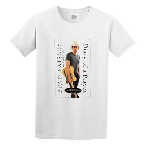 Produktbild: Brad Paisley Unisex Crew Neck Cotton Tee Men's Short-Sleeve T-Shirts White M