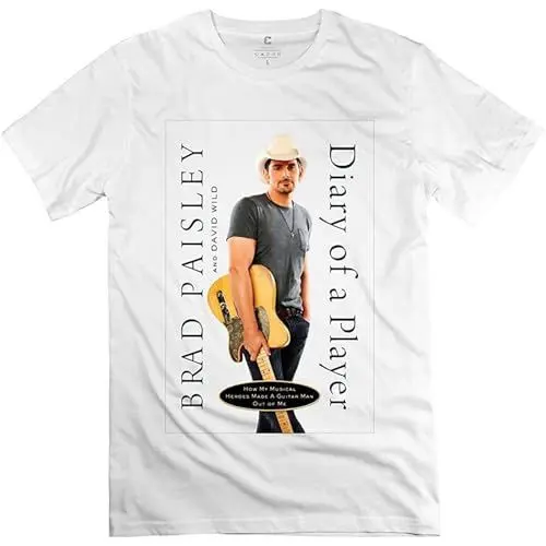 Produktbild: Brad Paisley White T-Shirt Mens Tee Unisex Tops XL