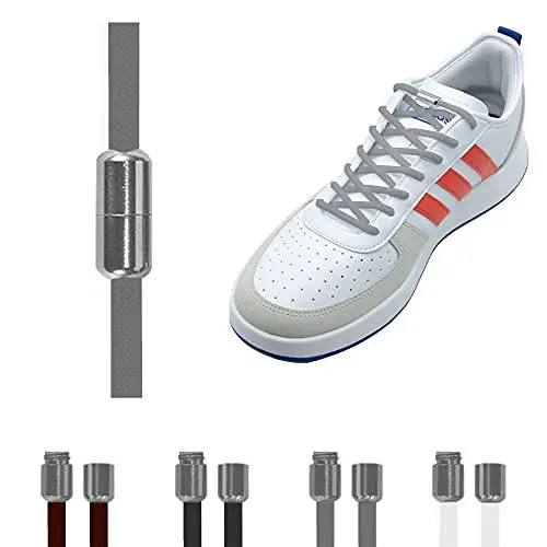 Produktbild: Brandery selbstbindende Schnürsenkel | Premium Elastische Schnürsenkel mit Metallkapseln | Schnellverschluss für Sneaker - Kein Binden Nötig