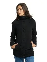 Produktbild: Brandit Women Square Fleece Jacket, Farbe: black, Größe: XL