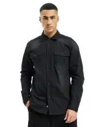 Produktbild: Brandit Hardee Denim Shirt Long Sleeve, Farbe: Black, Größe: 3XL