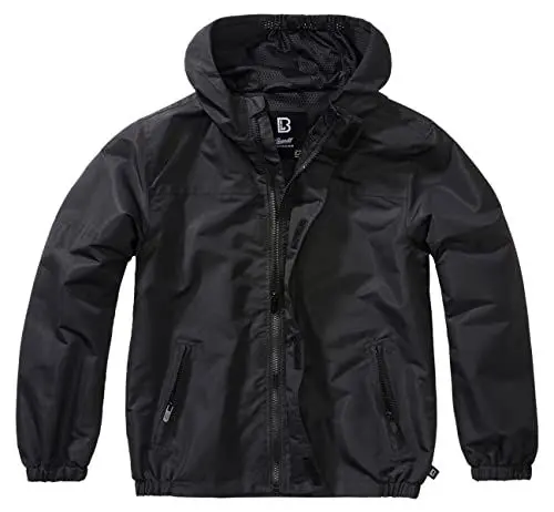 Produktbild: Brandit Kids Summer Frontzip Windbreak, Farbe: black, Größe: L 146
