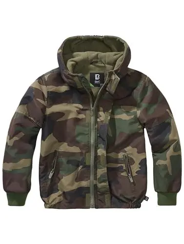 Produktbild: Brandit Kids Windbreaker Frontzip woodland Gr. 170-176