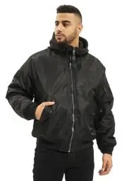 Produktbild: Brandit MA1 Sweat Hooded Jacket, Farbe: Black, Größe: XXL