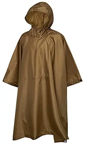 Produktbild: Brandit Ripstop Poncho, Farbe: camel, Größe: OS
