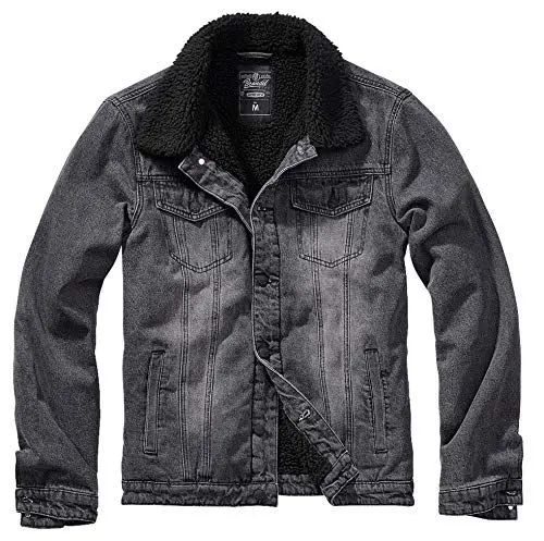 Produktbild: Brandit Sherpa Denim Jacket, Farbe: black+blac, Größe: S