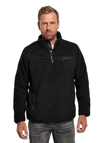 Produktbild: Brandit Teddyfleece Troyer, Farbe: black, Größe: XXL