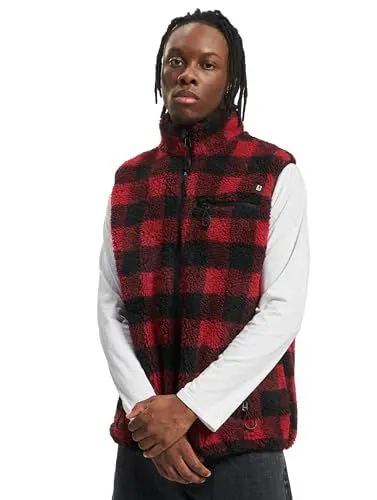 Produktbild: Brandit Teddyfleece Vest, Farbe: red/black, Größe: XL