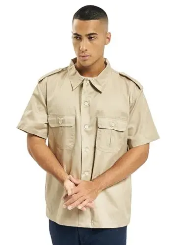 Produktbild: Brandit US Shirt Short Sleeve, Farbe: beige, Größe: 4XL