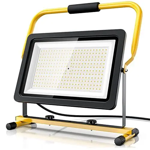 Produktbild: Brandson - 200W LED Baustrahler - Arbeitsscheinwerfer - Bauscheinwerfer - 288 SMD LEDs – 6400k - Standgestell und Tragegriff - 16000 Lumen – 4 m Stromkabel - Metallgehäuse