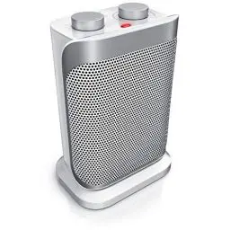 Produktbild: Brandson - Heizlüfter energiesparend leise - 1500 Watt - 2 Leistungsstufen - Heizlüfter Badezimmer - stufenlose Temperaturregelung - Keramik Heizelement - Thermosicherung - Heizung Heater